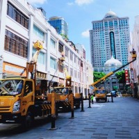 中山出租高空升降車、工程車、路燈車、登高車、吊籃作業(yè)車租賃
