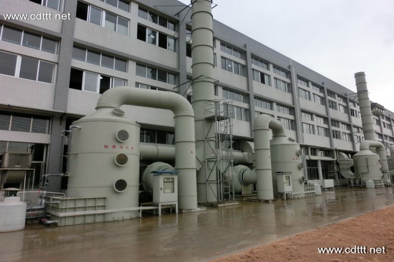 制藥廠酸霧廢氣處理設備 PP噴淋塔-四川玻璃鋼凈化塔